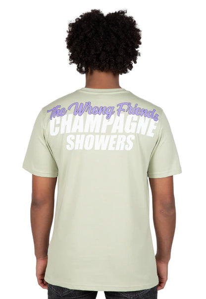 CHAMPAGNE SHOWERS T-SHIRT HELLGRÜN