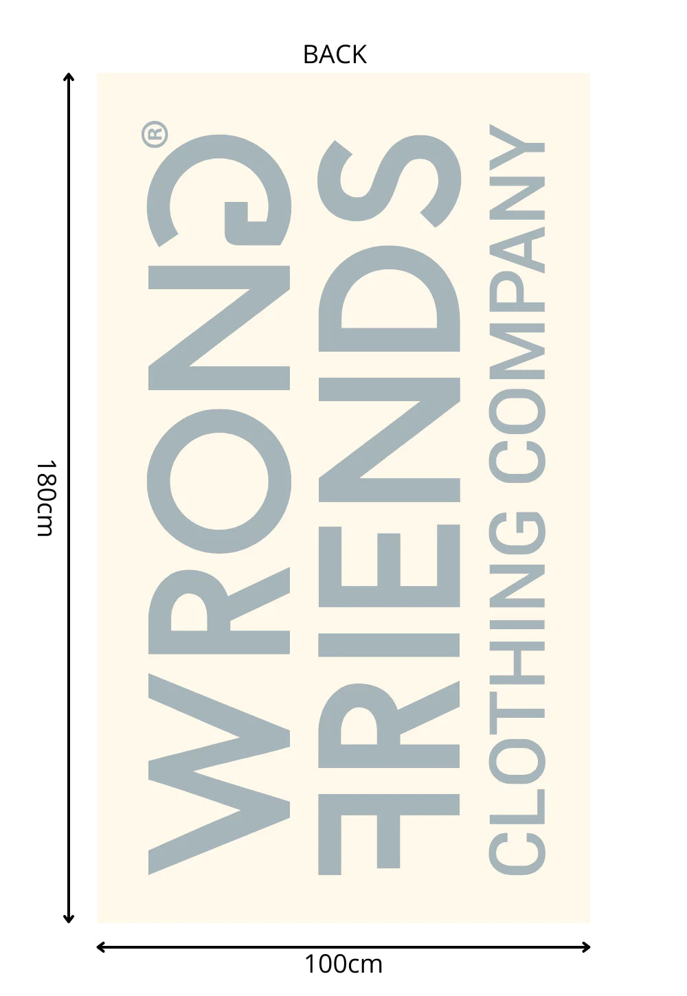 Wrong Friends Pula Strandtuch - Beige