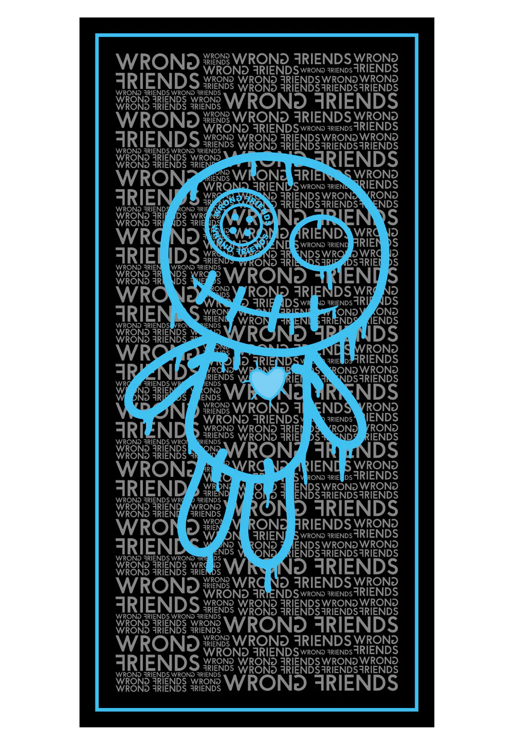 LUCCA BEACH TOWEL SCHWARZ/BLAU