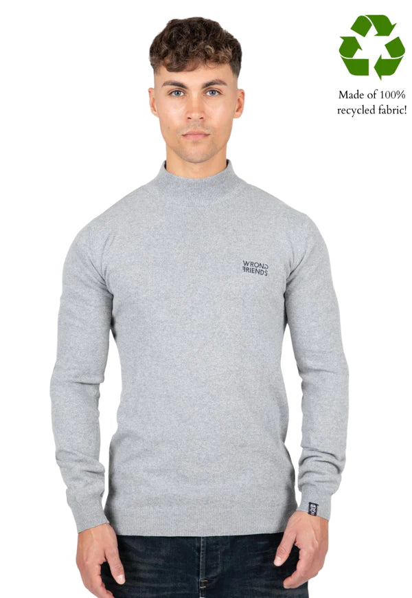 AYDEN TURTLENECK SWEATER GRAU