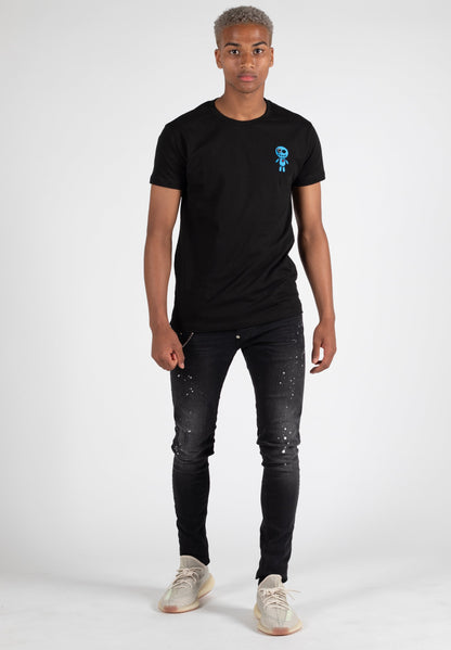 VOODOO T-SHIRT SCHWARZ/BLAU