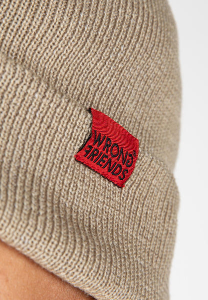 CLASSIC LOGO BEANIE TAUPE