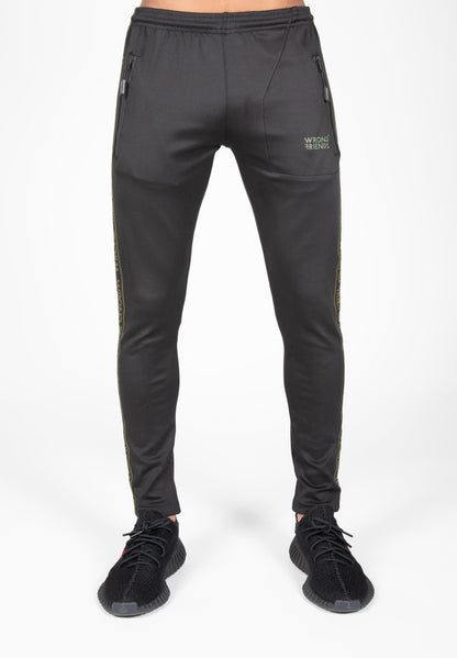 LYON TRACK PANTS SCHWARZ/GRÜN