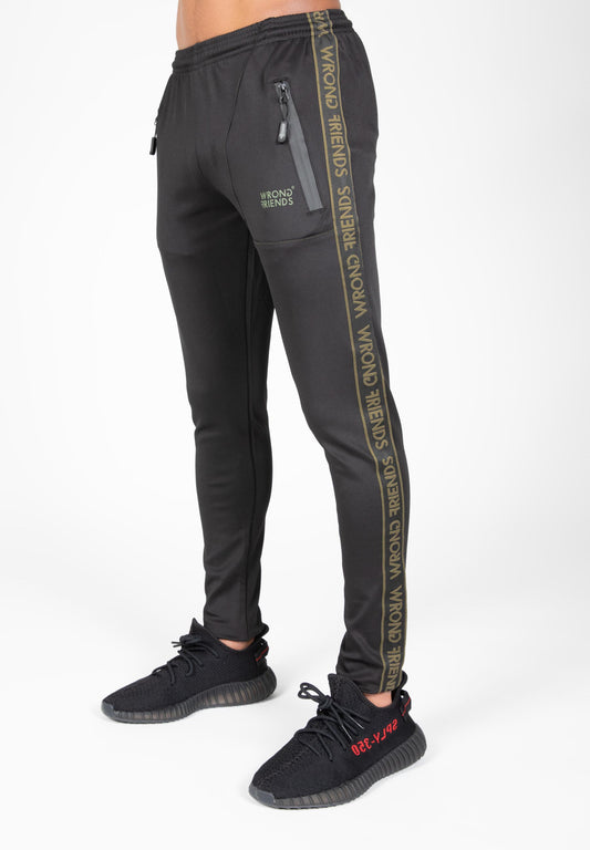 LYON TRACK PANTS SCHWARZ/GRÜN