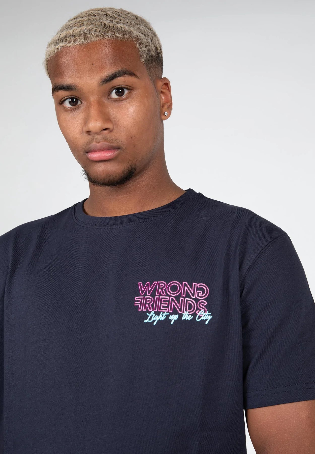 LIGHT UP THE CITY T-SHIRT - NAVY