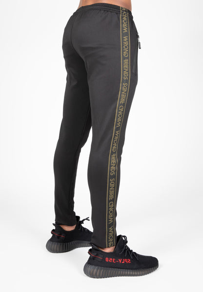 LYON TRACK PANTS SCHWARZ/GRÜN