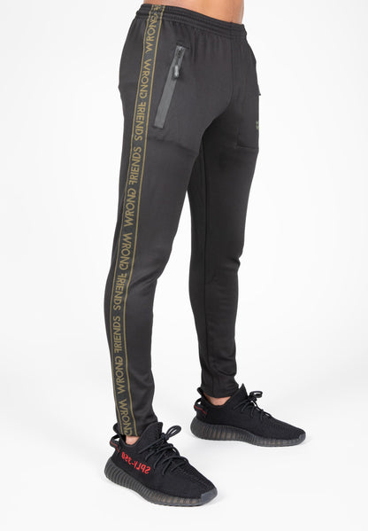 LYON TRACK PANTS SCHWARZ/GRÜN