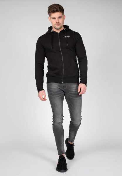 VERONA ZIPPED HOODIE SCHWARZ