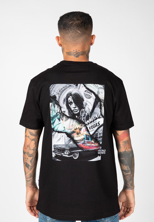 LAS VEGAS T-SHIRT SCHWARZ