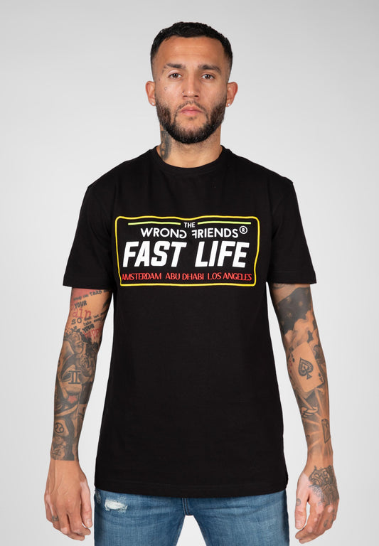 FAST LIFE T-SHIRT SCHWARZ